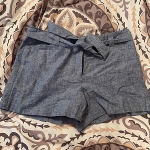 Loft High-Waisted Linen Shorts